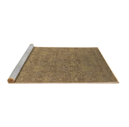 Sideview of Machine Washable Oriental Brown Industrial Rug, wshurb2643brn