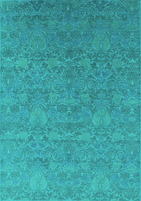 Oriental Turquoise Industrial Rug, urb2643turq