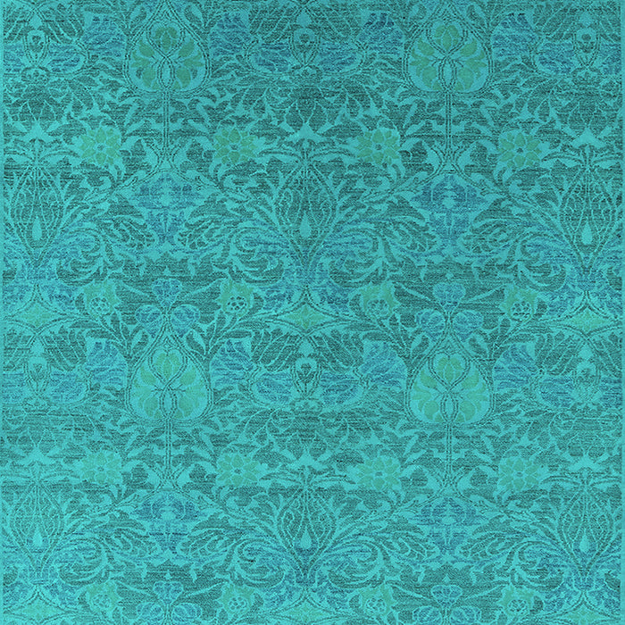 Oriental Turquoise Industrial Rug, urb2643turq