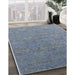 Machine Washable Industrial Modern Columbia Blue Rug in a Family Room, wshurb2643