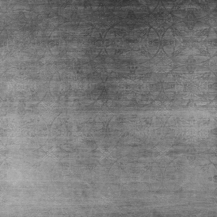 Square Machine Washable Oriental Gray Industrial Rug, wshurb2644gry