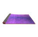 Sideview of Oriental Purple Industrial Rug, urb2644pur