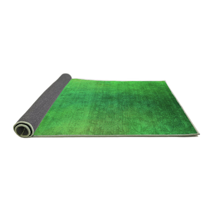 Sideview of Oriental Green Industrial Rug, urb2644grn