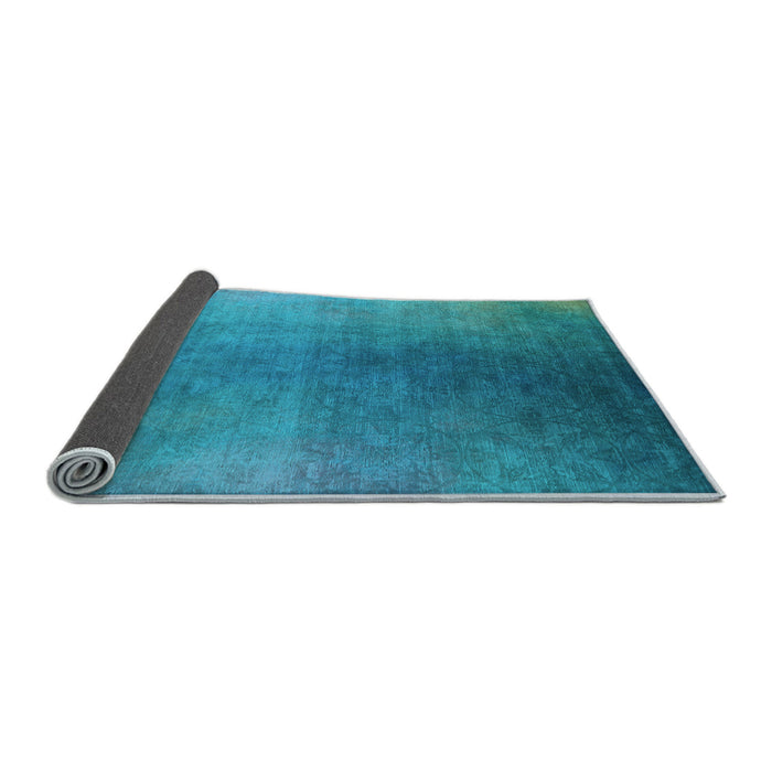 Sideview of Oriental Light Blue Industrial Rug, urb2644lblu