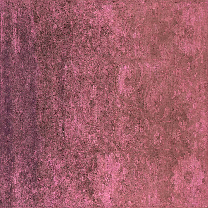 Square Oriental Pink Industrial Rug, urb2645pnk