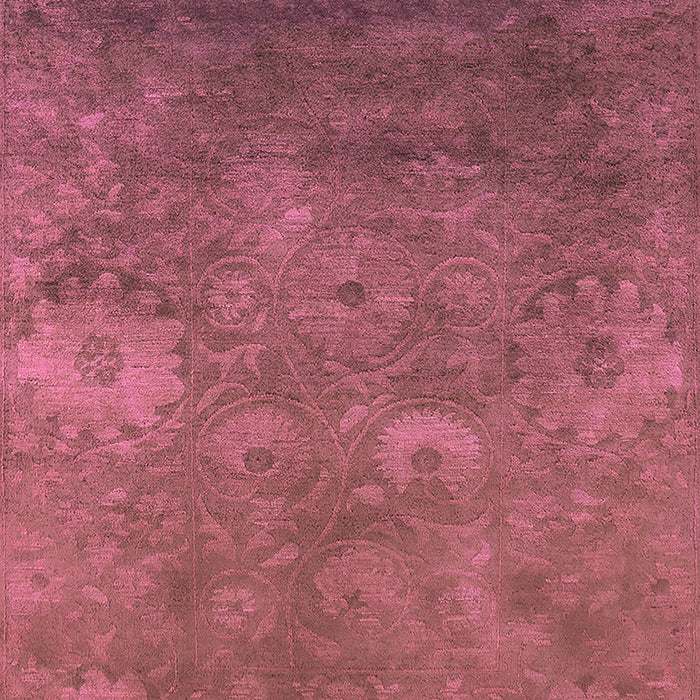 Machine Washable Oriental Pink Industrial Rug, wshurb2645pnk