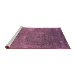 Sideview of Machine Washable Oriental Purple Industrial Area Rugs, wshurb2645pur