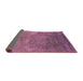 Sideview of Oriental Purple Industrial Rug, urb2645pur