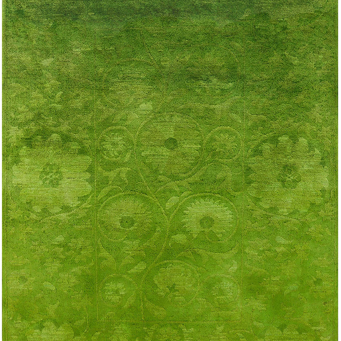 Mid-Century Modern Green Oriental Rug, urb2645