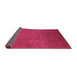 Sideview of Oriental Purple Industrial Rug, urb2646pur