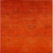 Square Mid-Century Modern Red Oriental Rug, urb2646