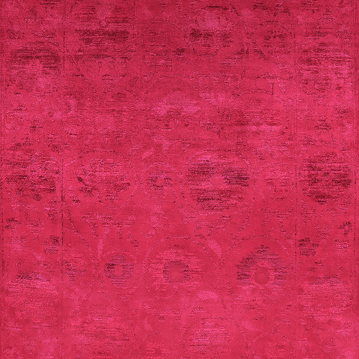 Machine Washable Oriental Pink Industrial Rug, wshurb2646pnk