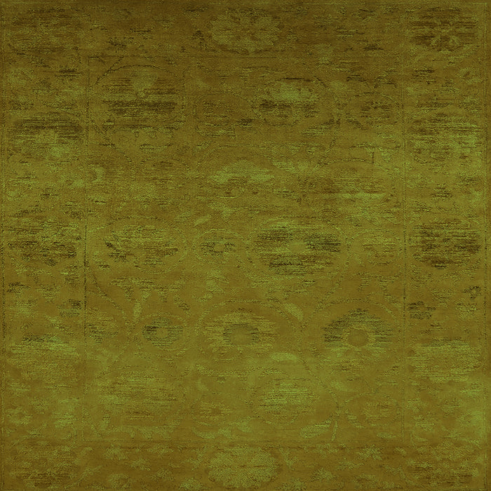 Square Oriental Green Industrial Rug, urb2646grn