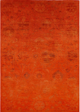 Mid-Century Modern Red Oriental Rug, urb2646
