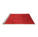 Sideview of Machine Washable Oriental Orange Industrial Area Rugs, wshurb2646org