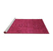 Sideview of Machine Washable Oriental Purple Industrial Area Rugs, wshurb2646pur