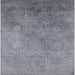 Square Mid-Century Modern Dark Gray Oriental Rug, urb2647