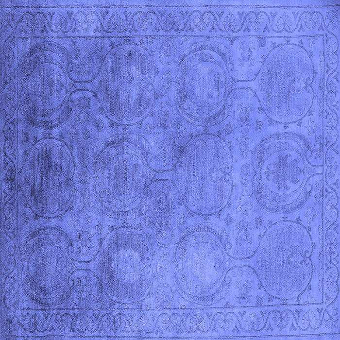 Square Oriental Blue Industrial Rug, urb2647blu