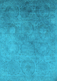 Oriental Light Blue Industrial Rug, urb2647lblu