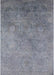 Mid-Century Modern Dark Gray Oriental Rug, urb2647