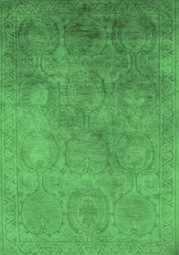 Oriental Emerald Green Industrial Rug, urb2647emgrn