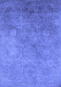 Oriental Blue Industrial Rug, urb2647blu