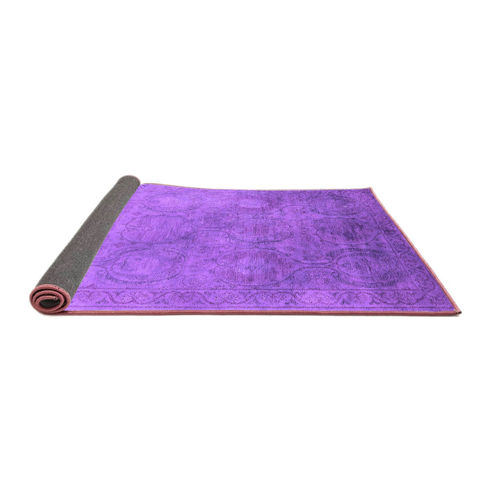 Sideview of Oriental Purple Industrial Rug, urb2647pur