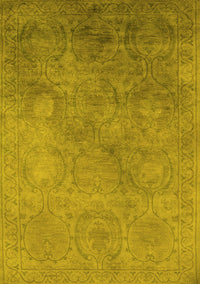 Oriental Yellow Industrial Rug, urb2647yw