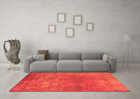 Machine Washable Oriental Orange Industrial Rug, wshurb2648org