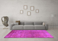 Machine Washable Oriental Purple Industrial Rug, wshurb2648pur