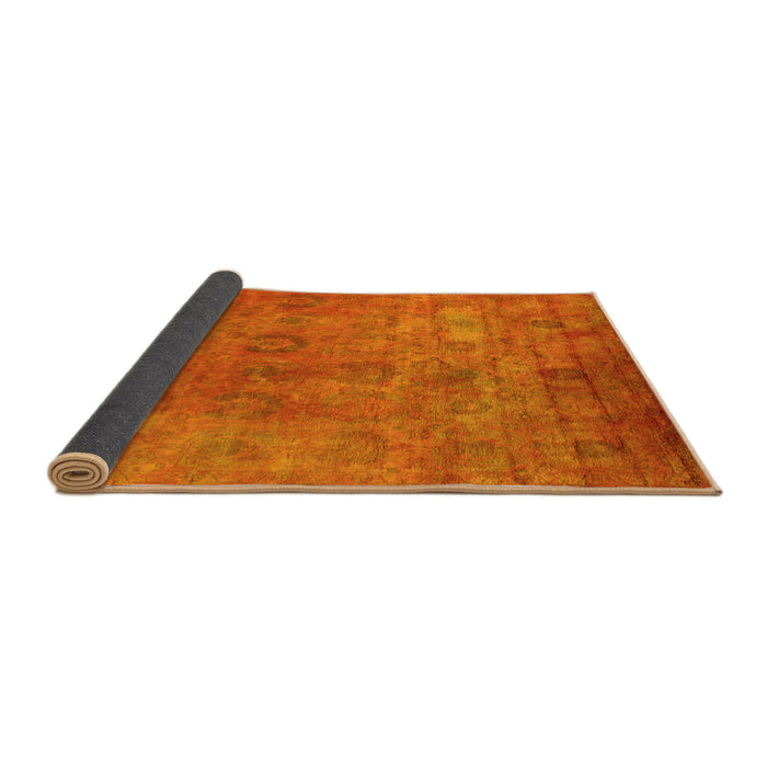 Sideview of Oriental Yellow Industrial Rug, urb2648yw