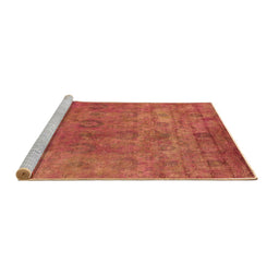 Sideview of Machine Washable Oriental Brown Industrial Rug, wshurb2648brn
