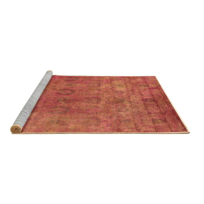 Sideview of Machine Washable Oriental Brown Industrial Rug, wshurb2648brn