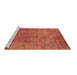 Sideview of Machine Washable Oriental Brown Industrial Rug, wshurb2648brn