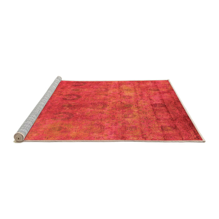 Sideview of Machine Washable Oriental Orange Industrial Area Rugs, wshurb2648org