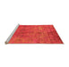 Sideview of Machine Washable Oriental Orange Industrial Area Rugs, wshurb2648org