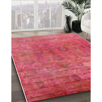 Mid-Century Modern Crimson Red Oriental Rug, urb2648