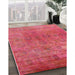 Machine Washable Industrial Modern Crimson Red Rug in a Family Room, wshurb2648