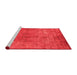 Industrial Red Washable Rugs