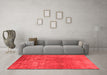 Industrial Red Washable Rugs