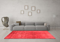 Machine Washable Oriental Red Industrial Rug, wshurb2648red