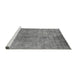 Sideview of Machine Washable Oriental Gray Industrial Rug, wshurb2648gry