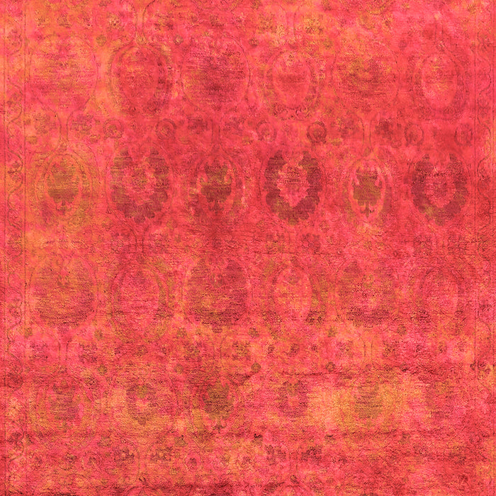 Machine Washable Oriental Orange Industrial Area Rugs, wshurb2648org