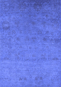 Oriental Blue Industrial Rug, urb2649blu