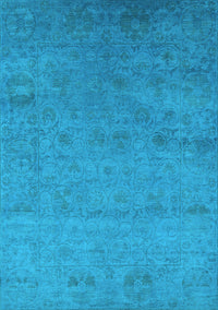 Oriental Light Blue Industrial Rug, urb2649lblu