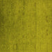 Square Oriental Yellow Industrial Rug, urb2649yw