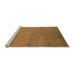 Sideview of Machine Washable Oriental Orange Industrial Area Rugs, wshurb2649org