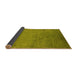 Sideview of Oriental Yellow Industrial Rug, urb2649yw