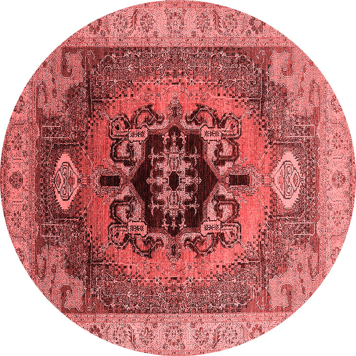 Machine Washable Oriental Red Industrial Rug, wshurb2650red