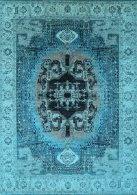 Oriental Light Blue Industrial Rug, urb2650lblu